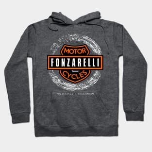 Fonzarelli Motorcycles - Tyres White Hoodie